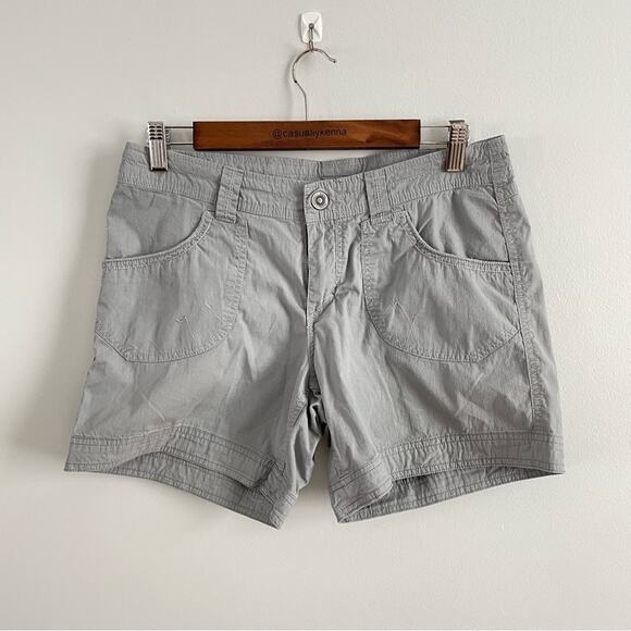 Kuhl | Womens Kontra Mid Rise Outdoor Shorts Grey Hiking Camping Athletic Size 6 - Picture 3 of 12